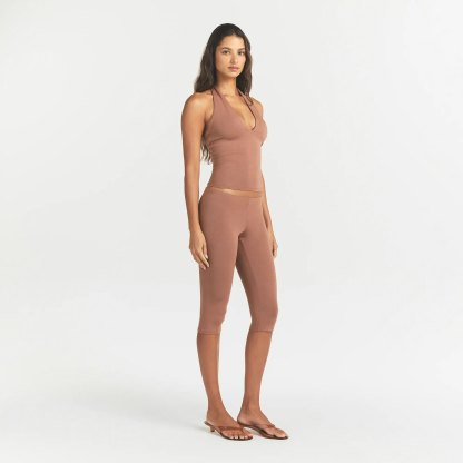 SMOOTH LAYERS HIGH-WAISTED CAPRI - NUTMEG - image 2