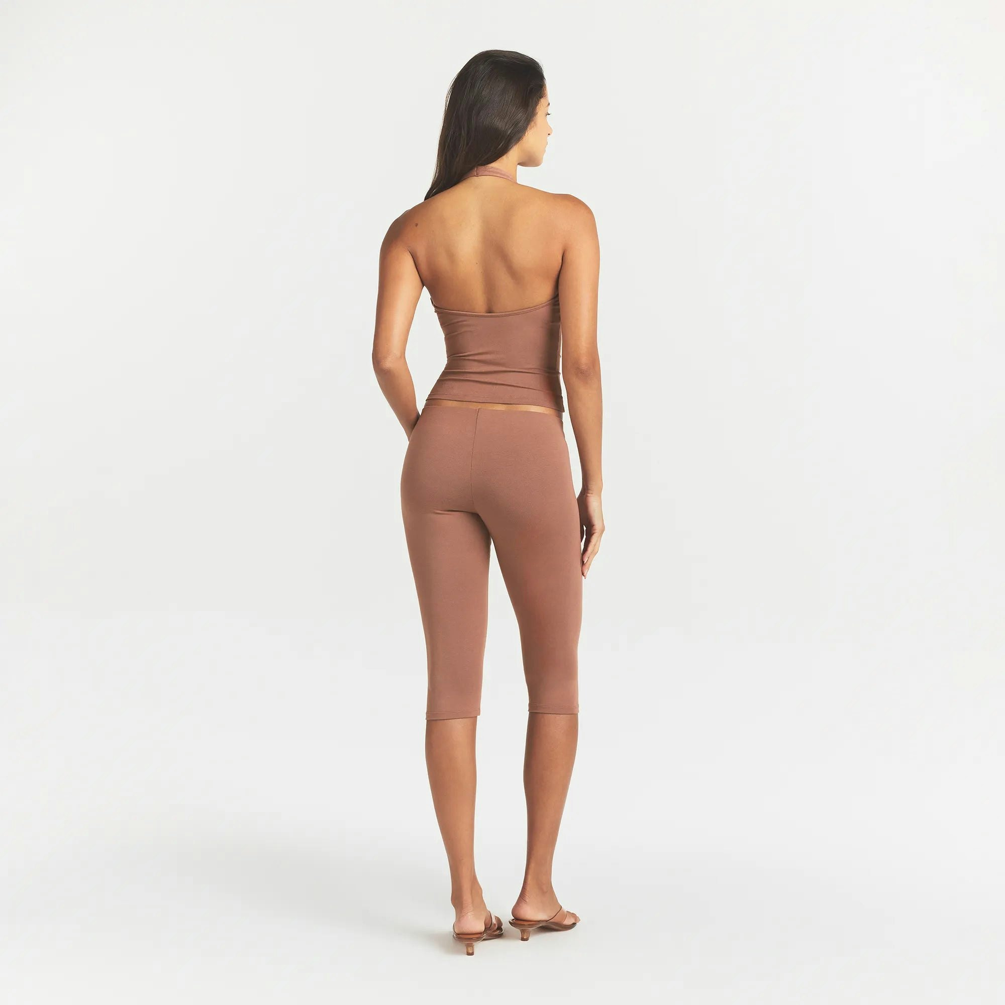 SMOOTH LAYERS HIGH-WAISTED CAPRI - NUTMEG - image 3