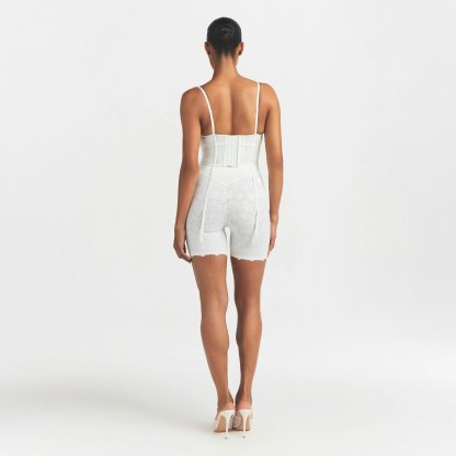 LACE SHAPEWEAR SHORT - IVORY