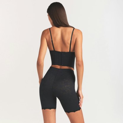 LACE SHAPEWEAR SHORT - ONYX