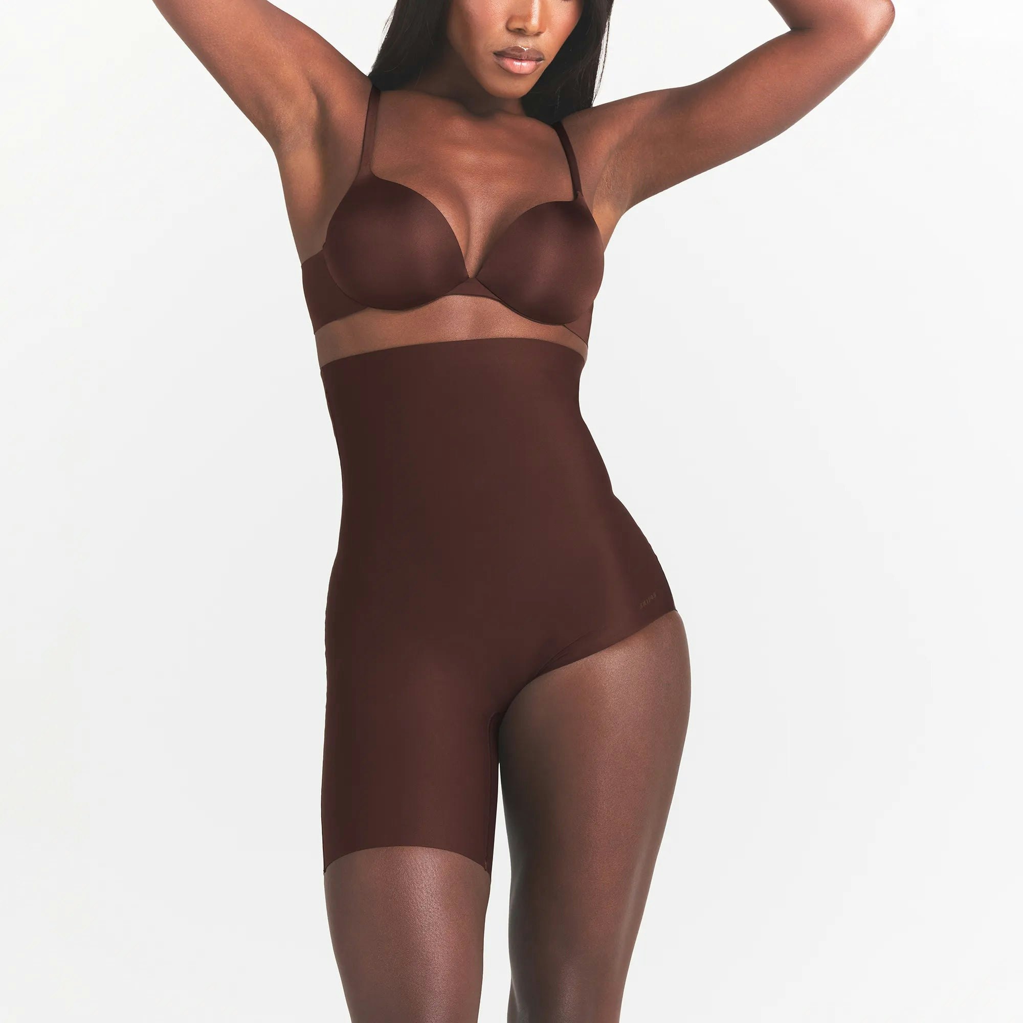 SKIMS BODY LEFT LEG SOLUTION SHORT - COCOA