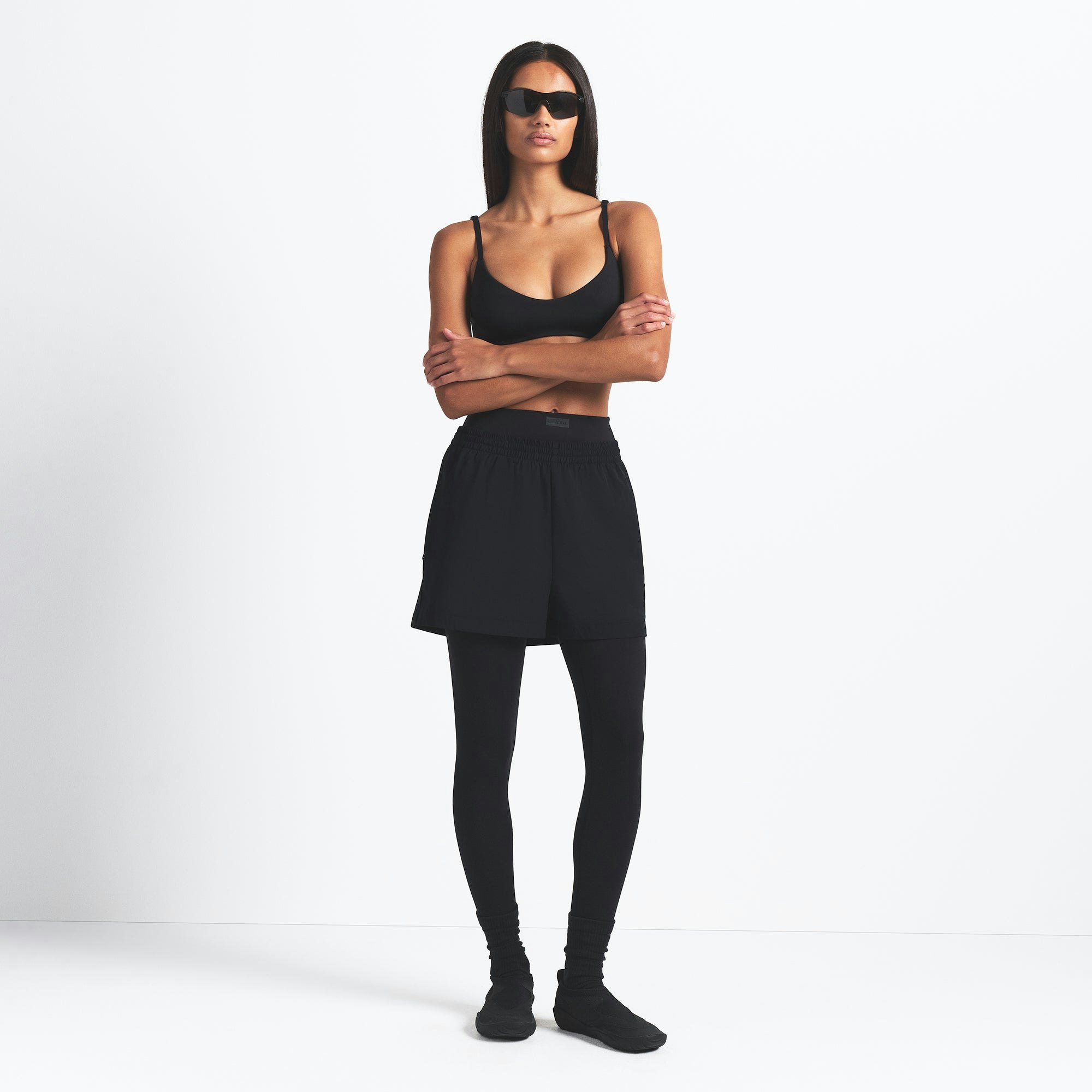NikeSKIMS WOVEN NYLON 5" TRACK SHORT - OBSIDIAN