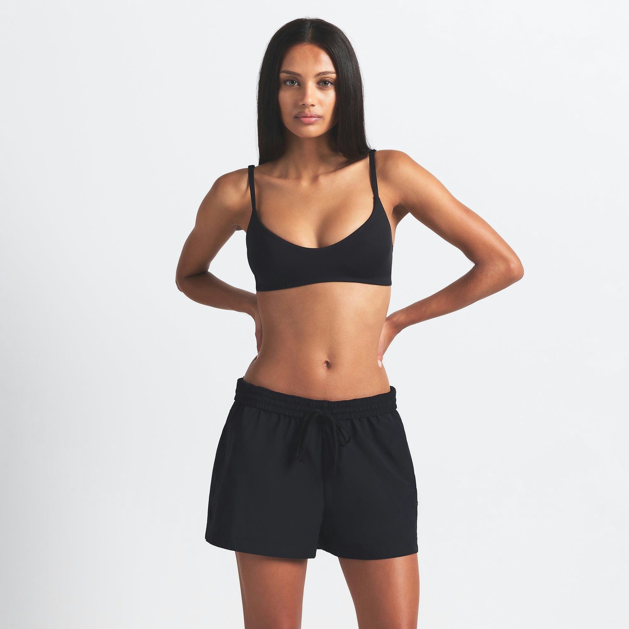 NikeSKIMS WOVEN NYLON 5" TRACK SHORT - OBSIDIAN - image 2