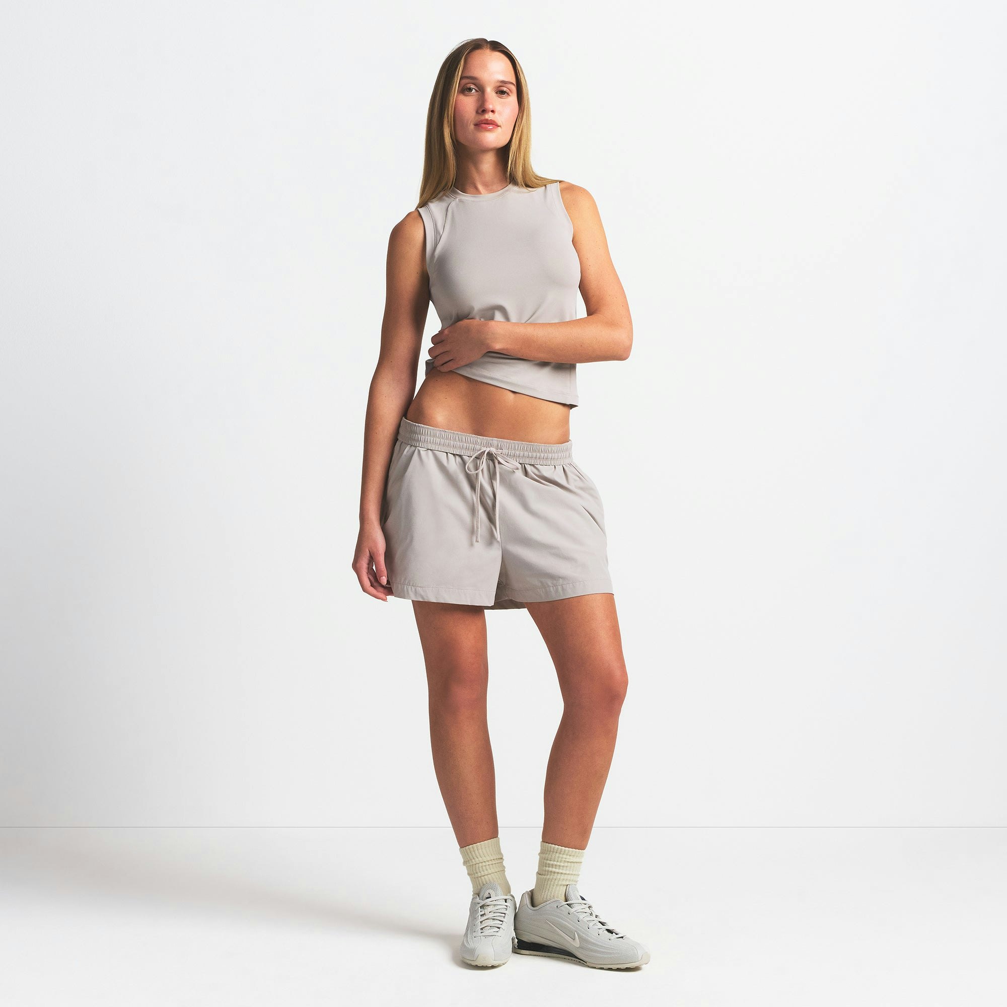 NikeSKIMS WOVEN NYLON 5" TRACK SHORT - STONE - image 8