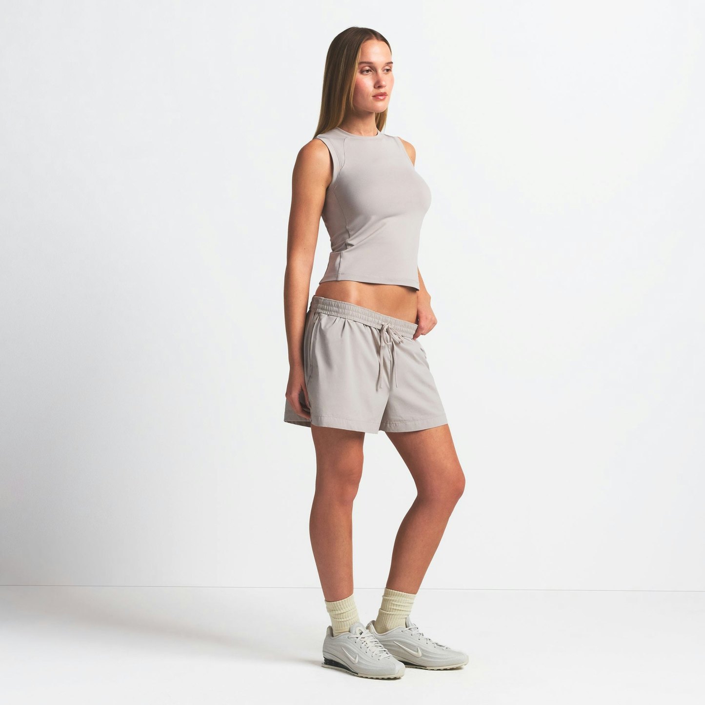NikeSKIMS WOVEN NYLON 5" TRACK SHORT - STONE - image 10