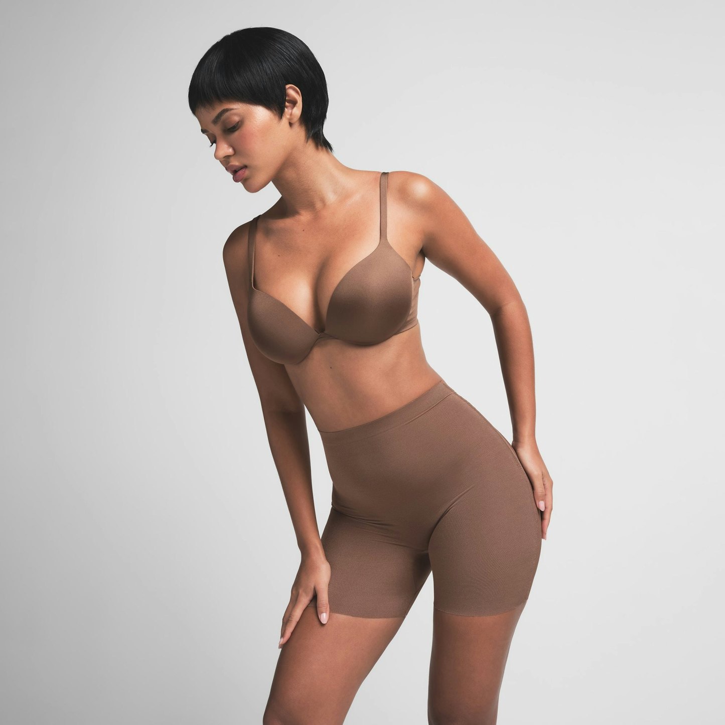 SHEER SCULPT LOW BACK SHORT - JASPER