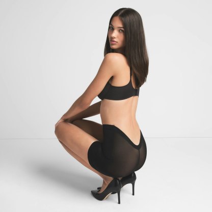 SHEER SCULPT LOW BACK SHORT - ONYX