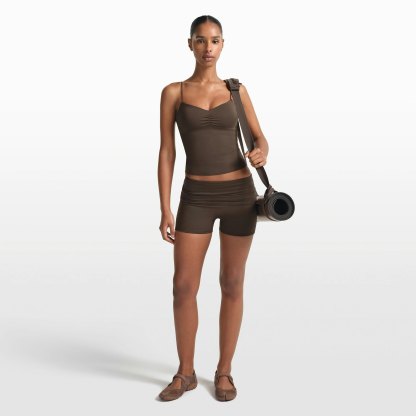 NikeSKIMS MATTE 3" FOLDOVER SHORT - DARK SEPIA - image 15