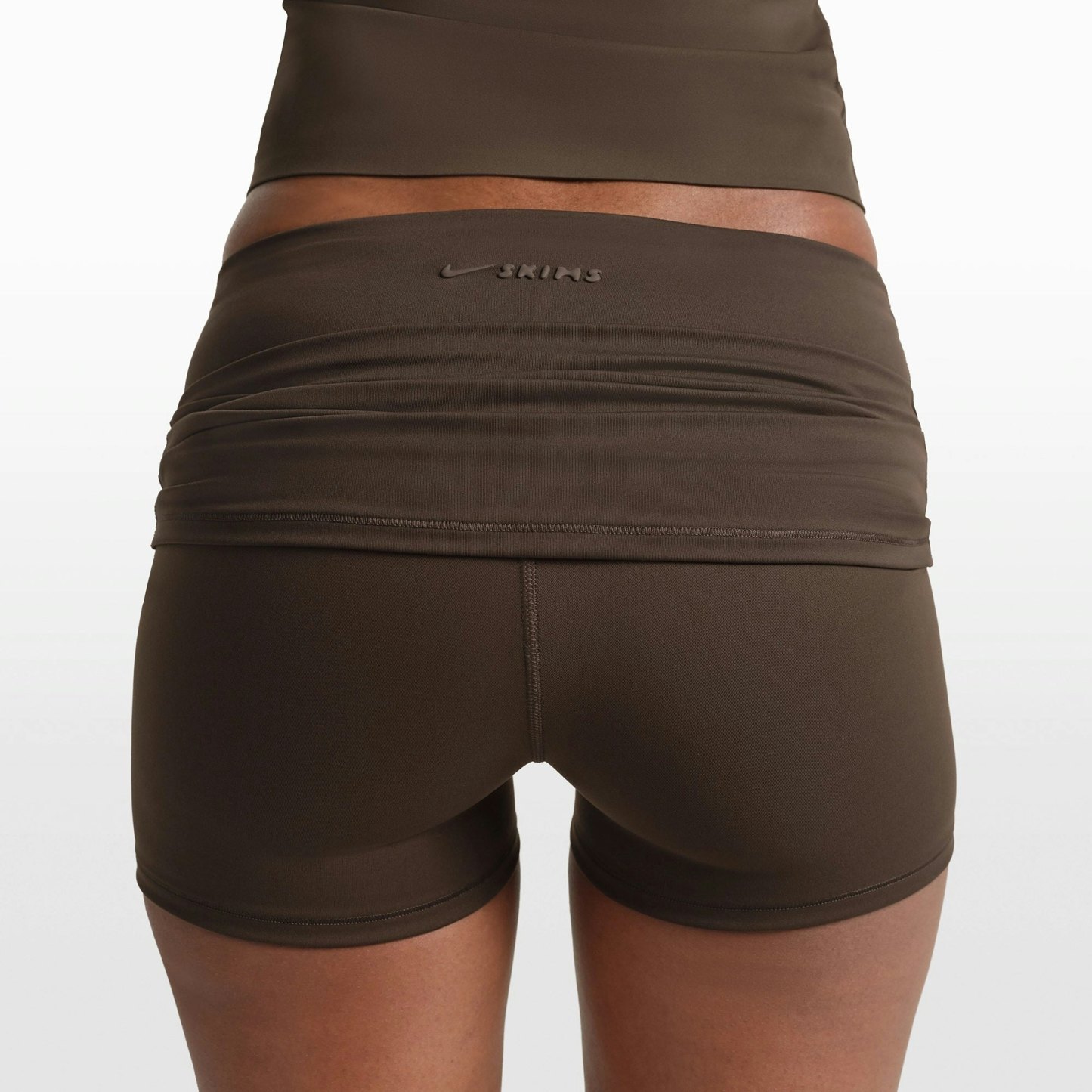 NikeSKIMS MATTE 3" FOLDOVER SHORT - DARK SEPIA - image 17