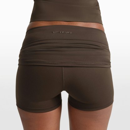 NikeSKIMS MATTE 3" FOLDOVER SHORT - DARK SEPIA - image 17