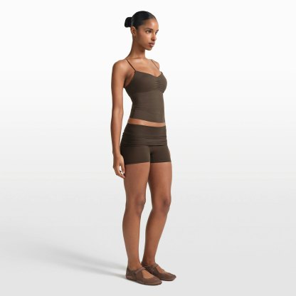 NikeSKIMS MATTE 3" FOLDOVER SHORT - DARK SEPIA - image 18