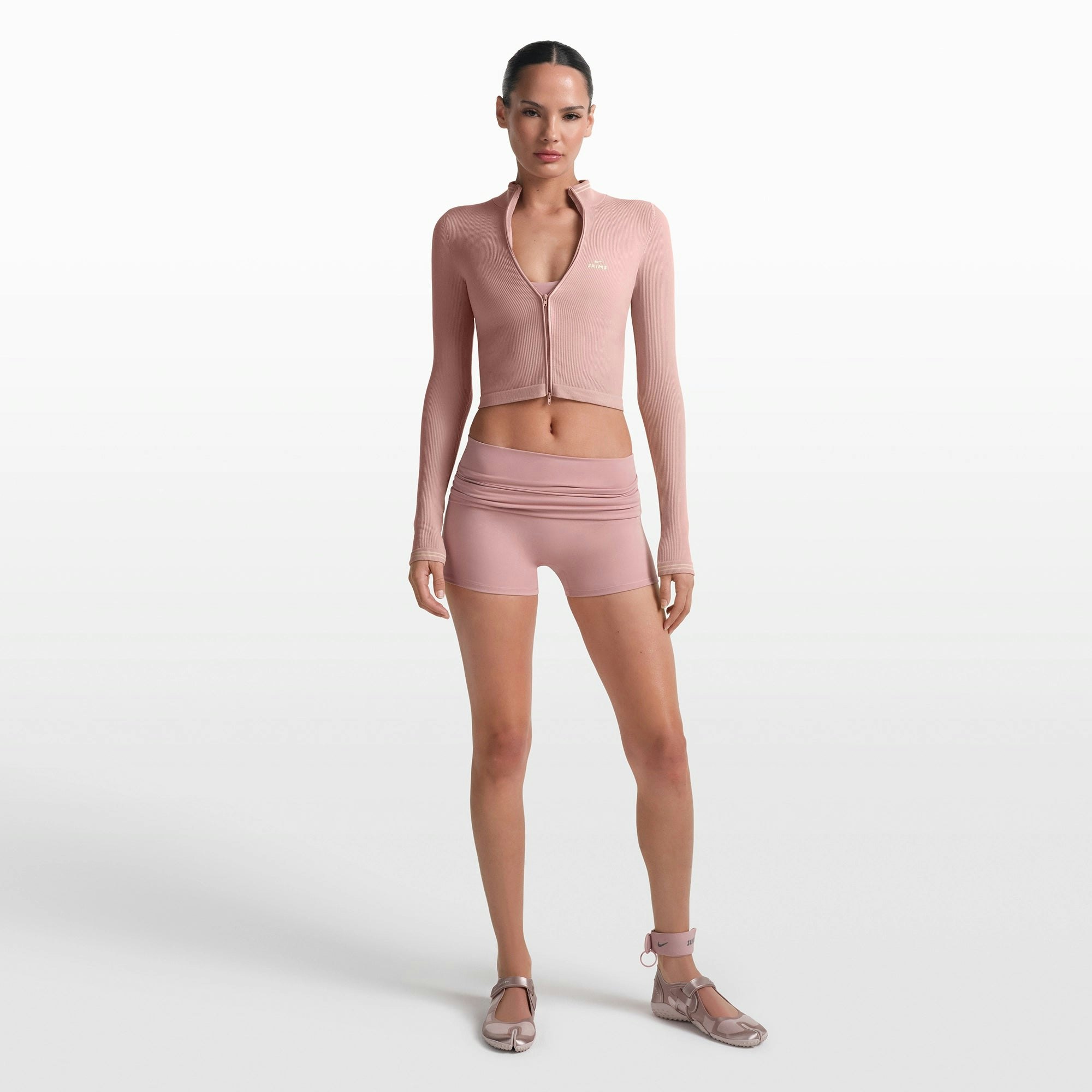 NikeSKIMS MATTE 3" FOLDOVER SHORT - HIMALAYAN - image 8