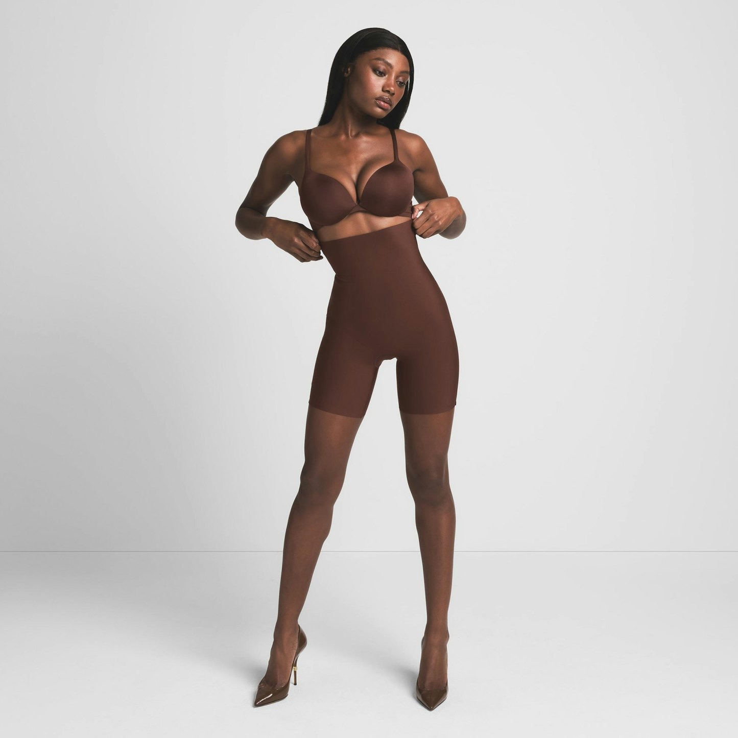SKIMS BODY CORE SCULPT HIGH-WAISTED SHORT - COCOA