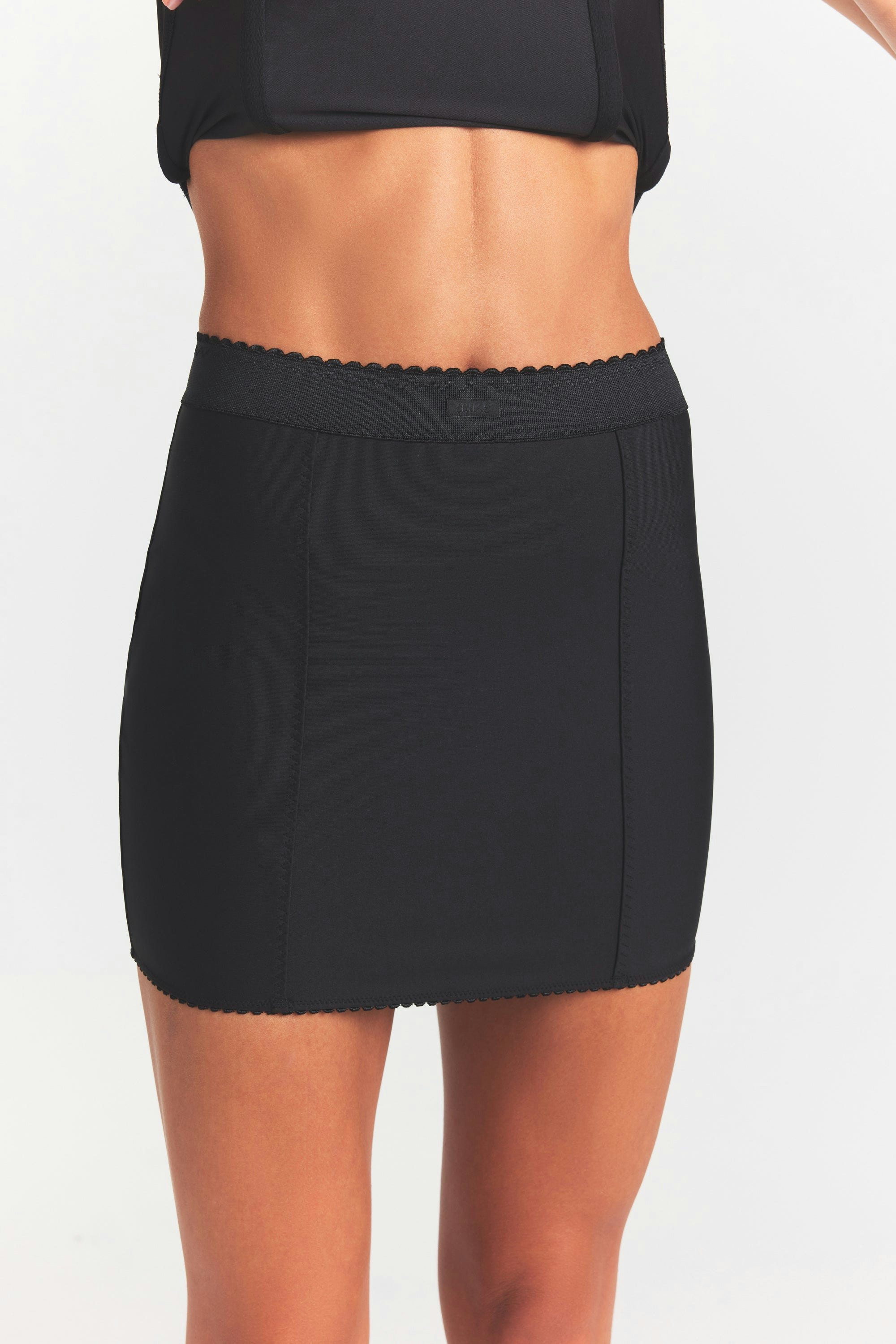 SKIMS BODY MINI GARTER SKIRT - ONYX - image 3