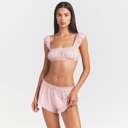 POPLIN APPAREL BRALETTE - DUSTY PINK - image 6