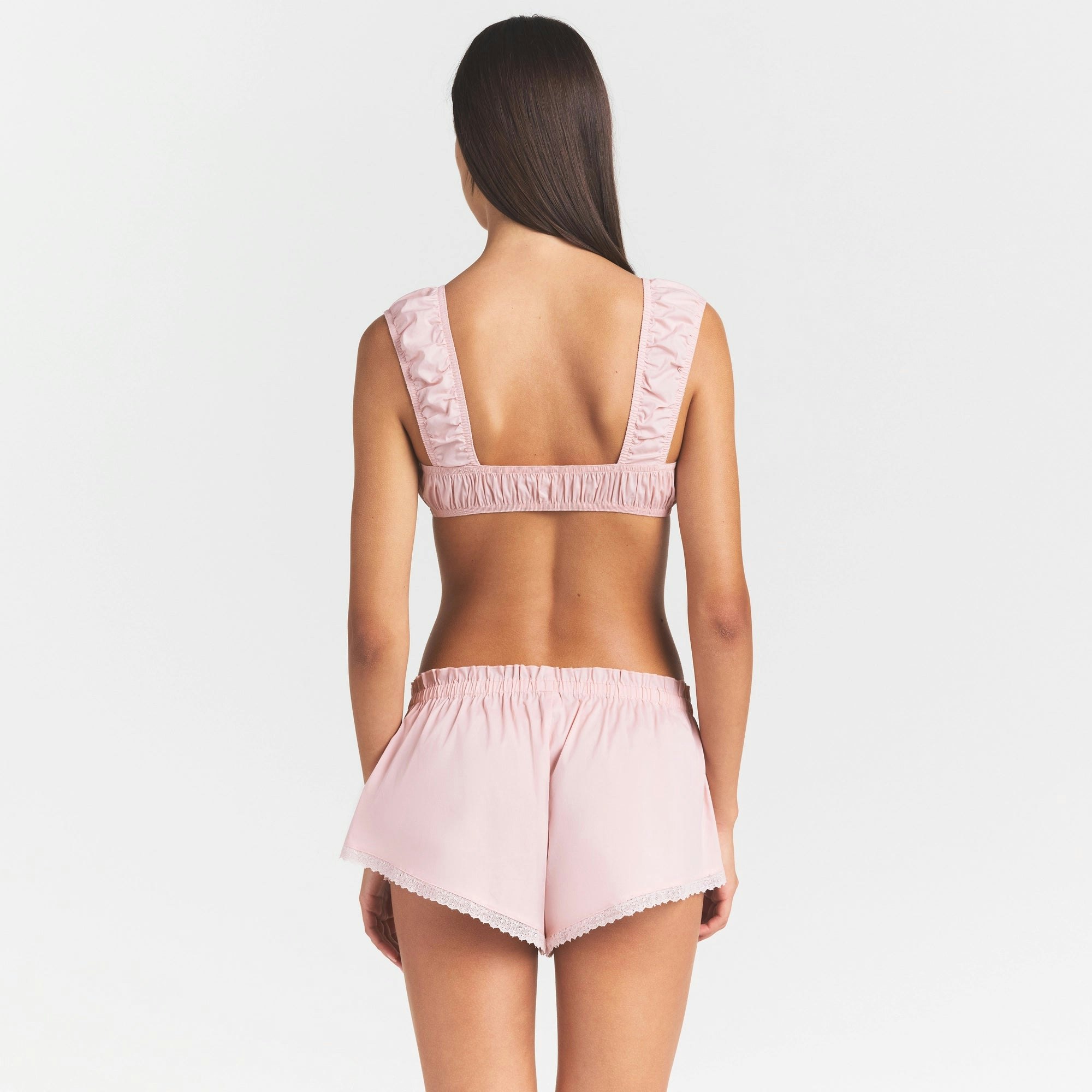 POPLIN APPAREL BRALETTE - DUSTY PINK - image 7