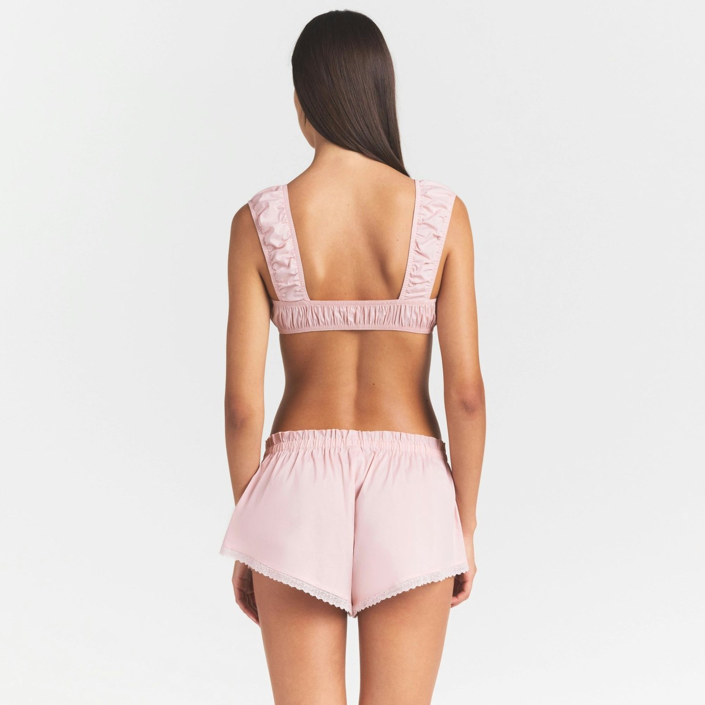 POPLIN APPAREL BRALETTE - DUSTY PINK - image 7