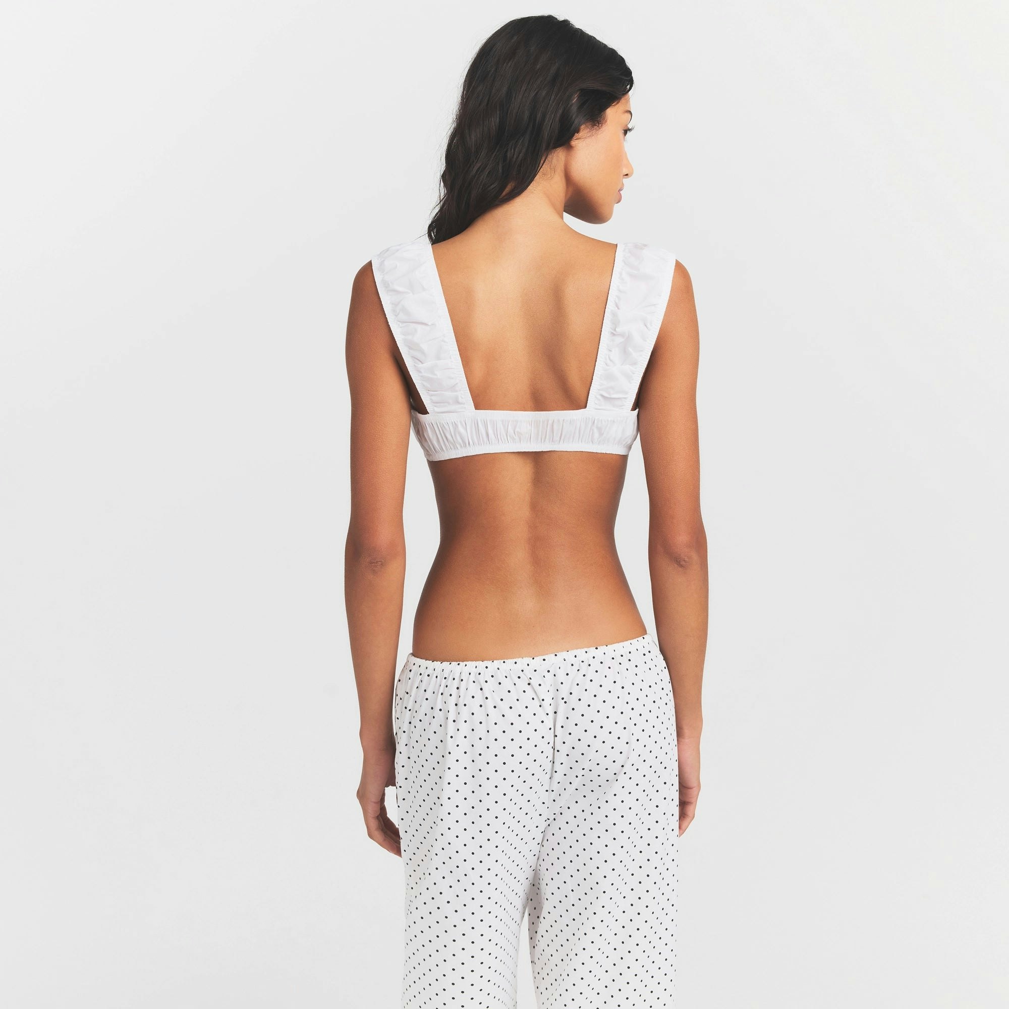 POPLIN APPAREL BRALETTE - SNOW - image 3