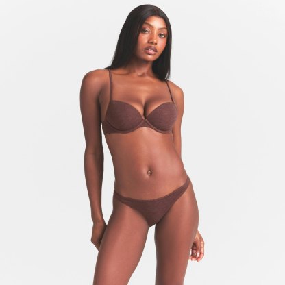 EVERYDAY COTTON T-SHIRT BRA - COCOA HEATHER - image 30