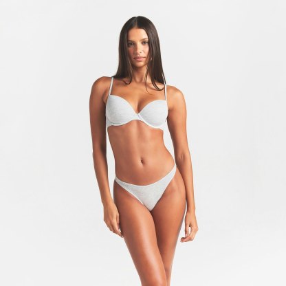 EVERYDAY COTTON T-SHIRT BRA - LIGHT HEATHER GREY - image 2