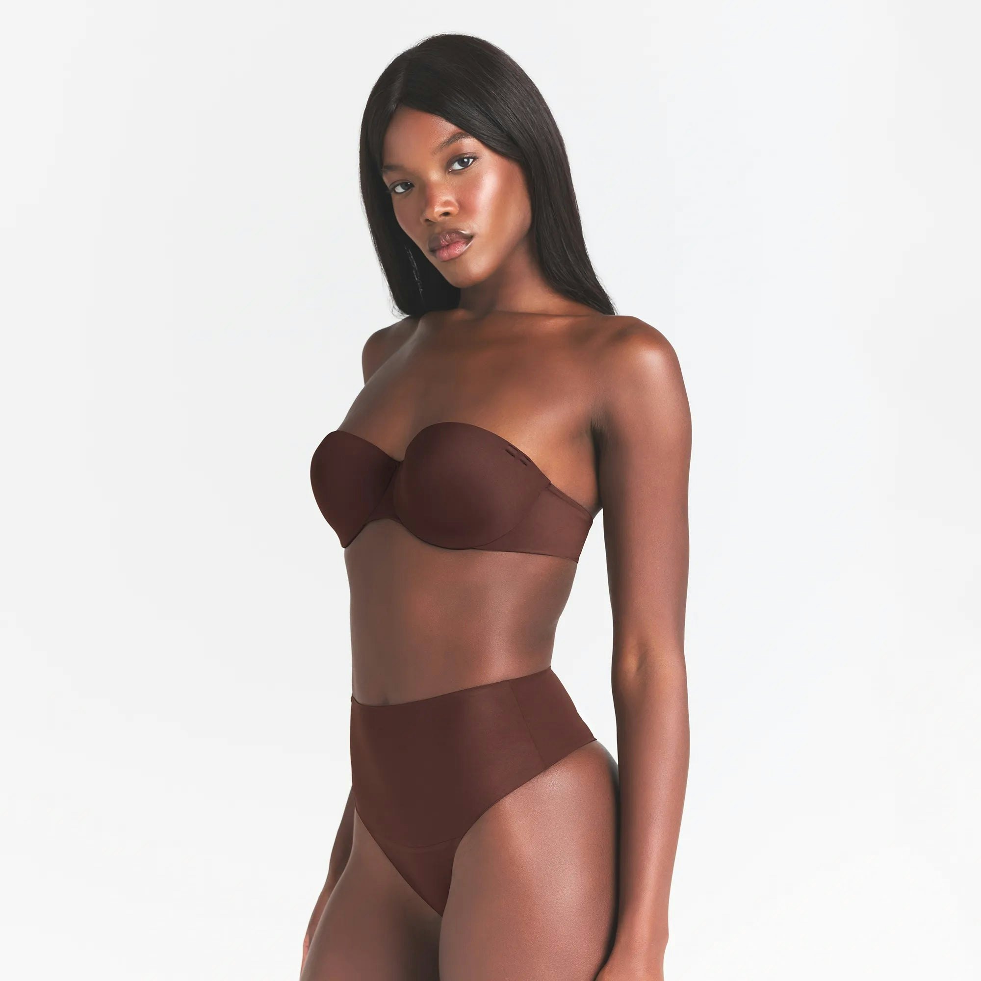 SMOOTHING INTIMATES STRAPLESS BRA - COCOA - image 21