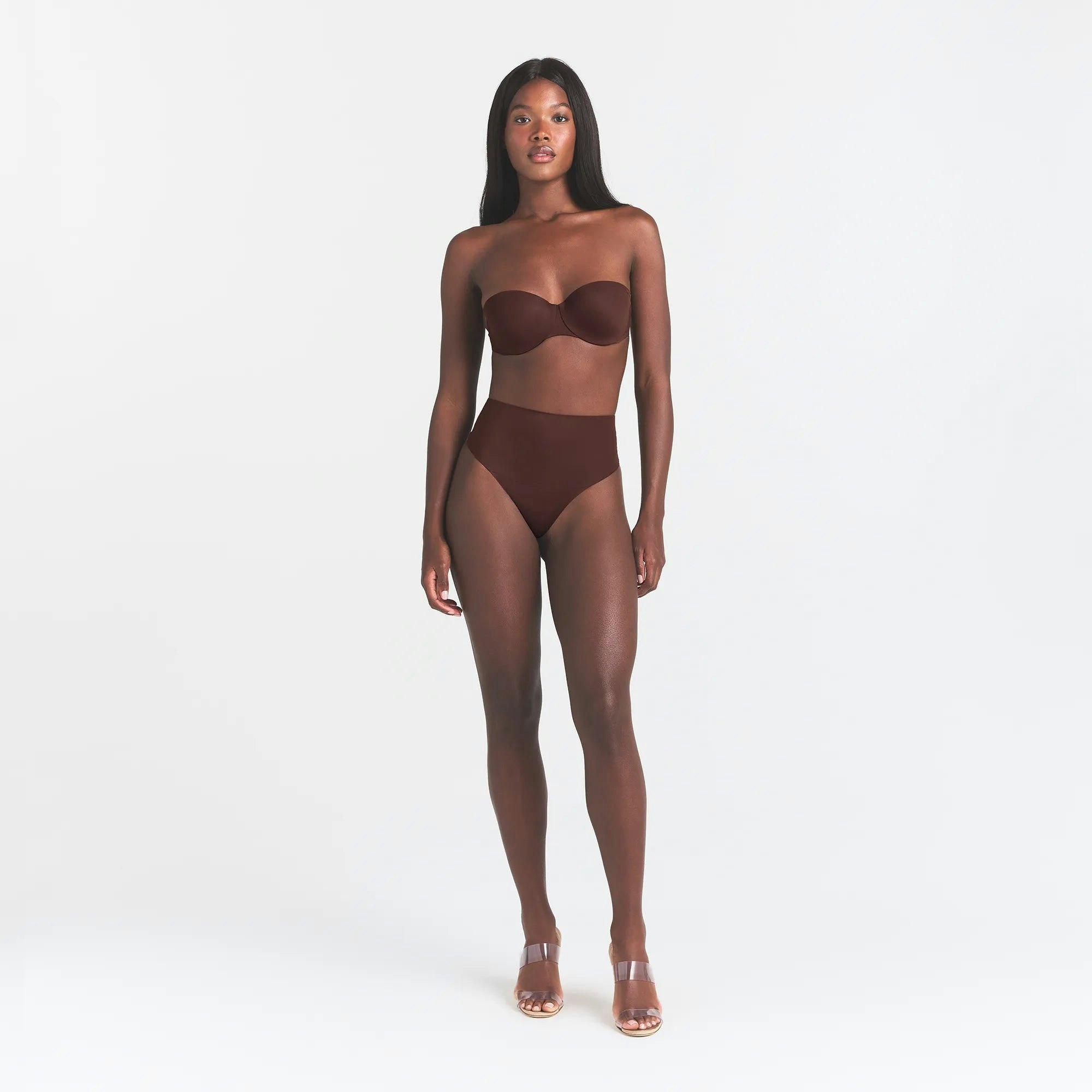 SMOOTHING INTIMATES STRAPLESS BRA - COCOA - image 20