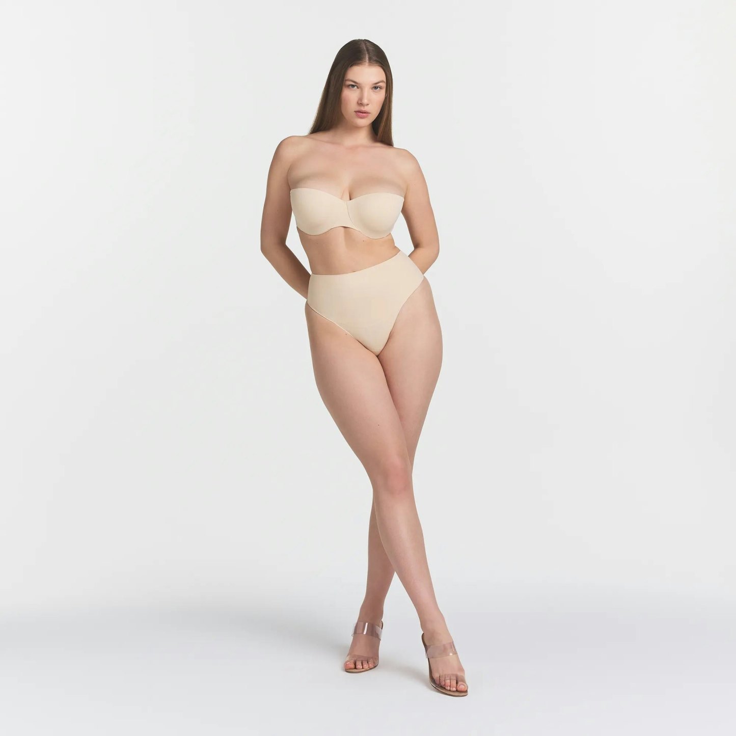 SMOOTHING INTIMATES STRAPLESS BRA - SAND - image 6