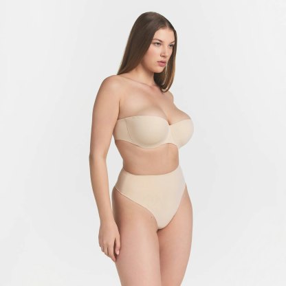 SMOOTHING INTIMATES STRAPLESS BRA - SAND - image 8