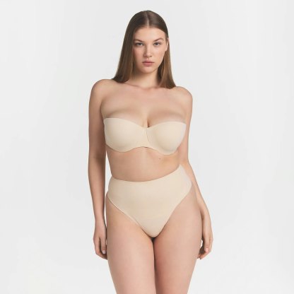 SMOOTHING INTIMATES STRAPLESS BRA - SAND - image 7