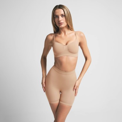 SEAMLESS SCULPT BRALETTE - CLAY