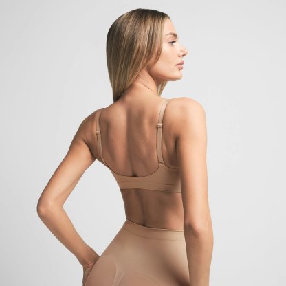 SEAMLESS SCULPT BRALETTE - CLAY