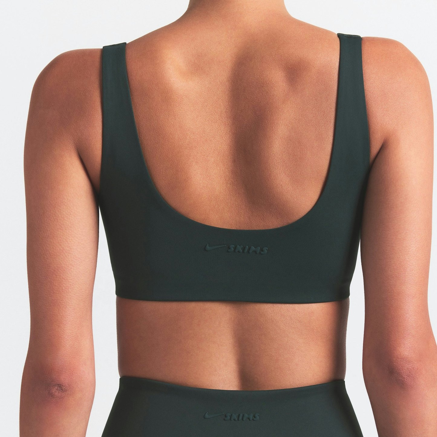 NikeSKIMS MATTE SCOOP NECK BRA - DARK TEAL - image 27
