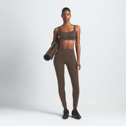 NikeSKIMS MATTE SCOOP NECK BRA - DARK SEPIA - image 18