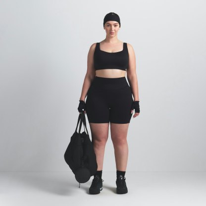 NikeSKIMS MATTE SCOOP NECK BRA - OBSIDIAN - image 7