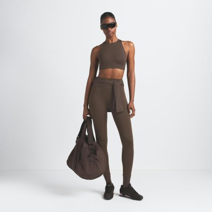 NikeSKIMS MATTE HIGH NECK BRA - DARK SEPIA - image 13