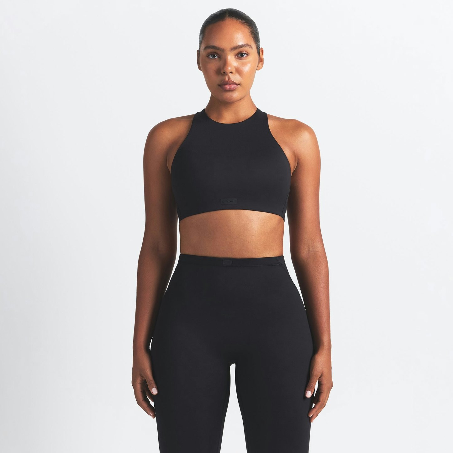 NikeSKIMS MATTE HIGH NECK BRA - OBSIDIAN - image 3