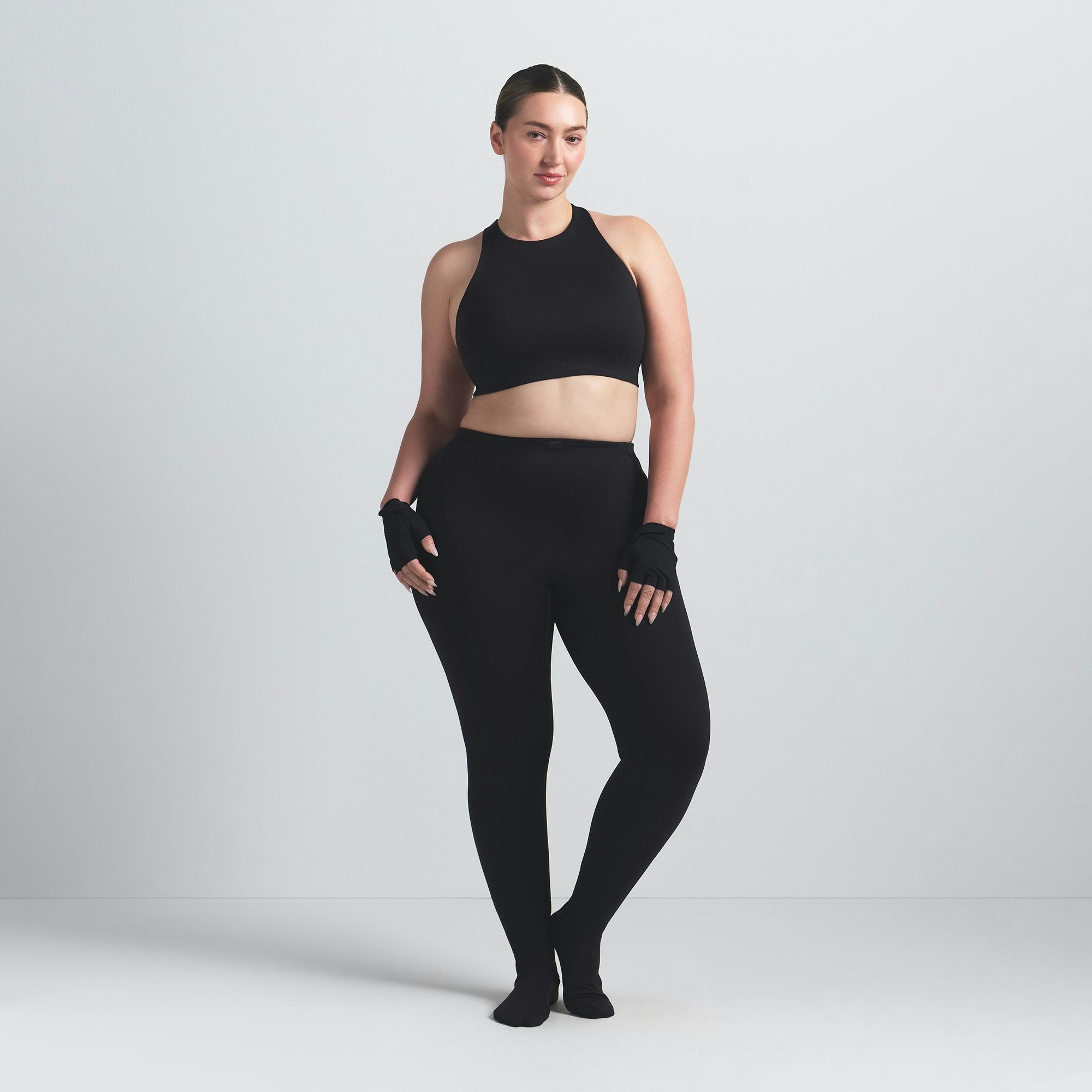 NikeSKIMS MATTE HIGH NECK BRA - OBSIDIAN - image 9