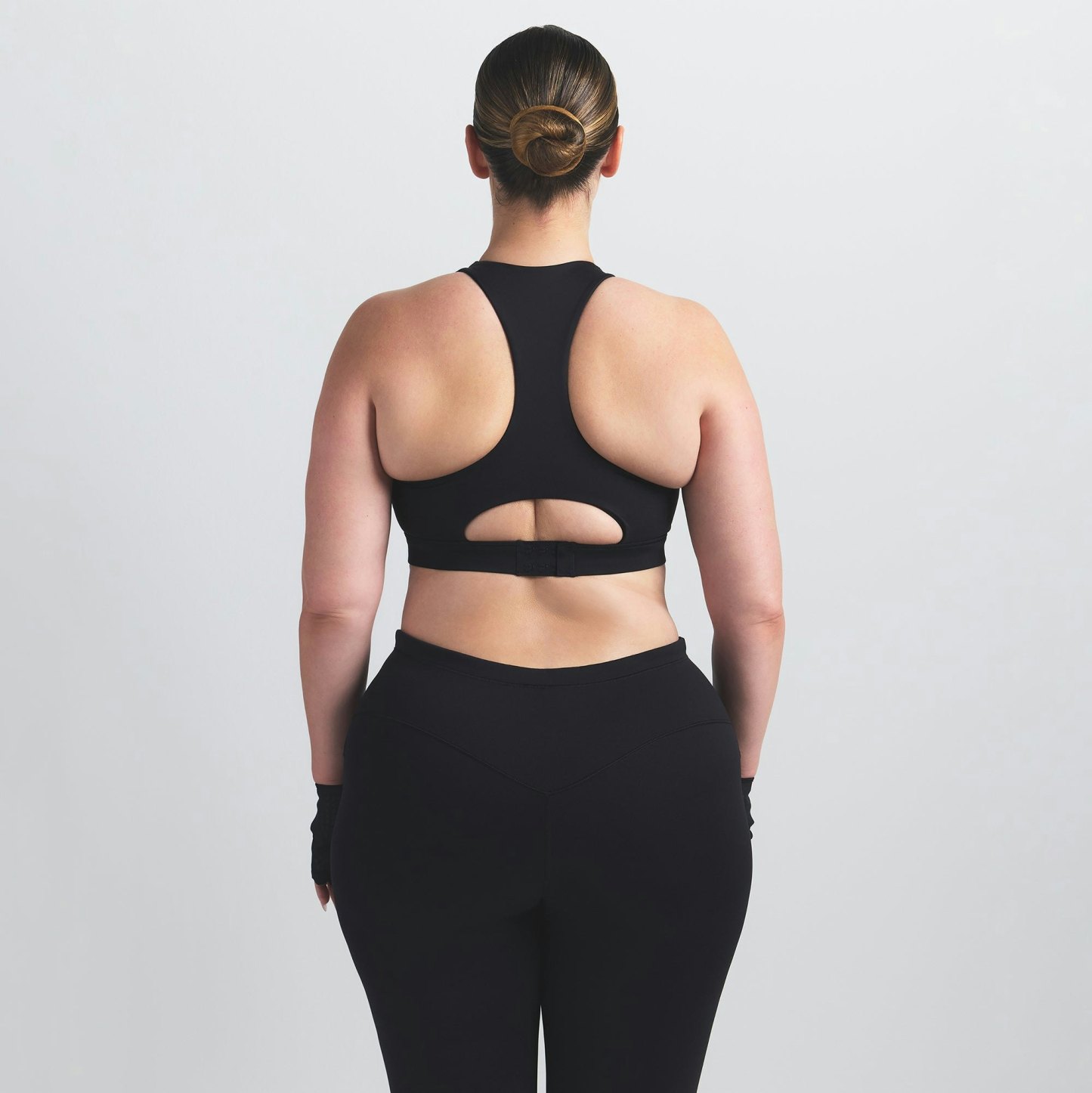 NikeSKIMS MATTE HIGH NECK BRA - OBSIDIAN - image 8