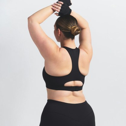 NikeSKIMS MATTE HIGH NECK BRA - OBSIDIAN - image 6