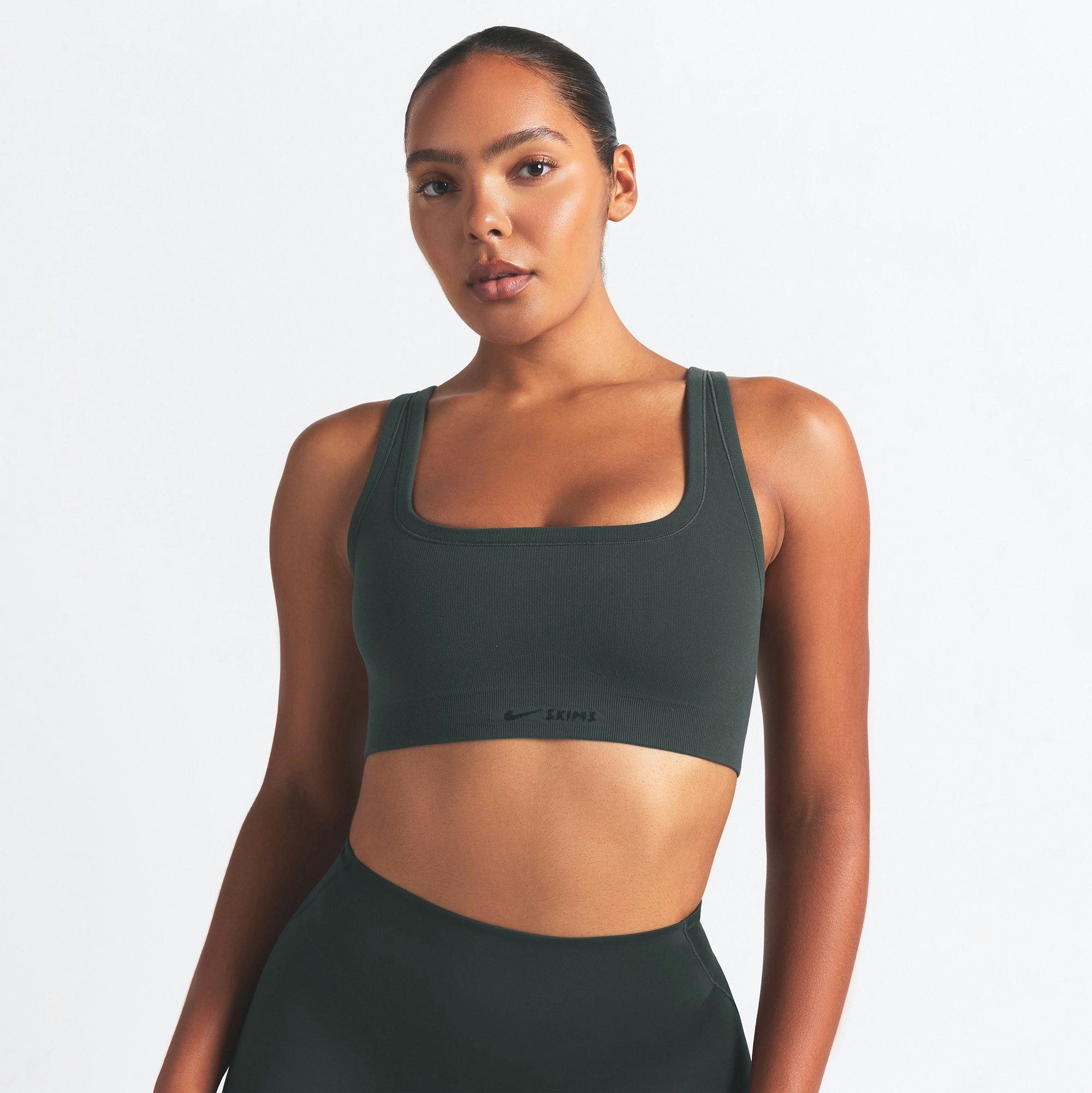NikeSKIMS VINTAGE SEAMLESS SCOOP NECK BRA - DARK TEAL - image 18