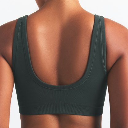 NikeSKIMS VINTAGE SEAMLESS SCOOP NECK BRA - DARK TEAL - image 17