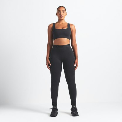 NikeSKIMS VINTAGE SEAMLESS SCOOP NECK BRA - OBSIDIAN - image 2
