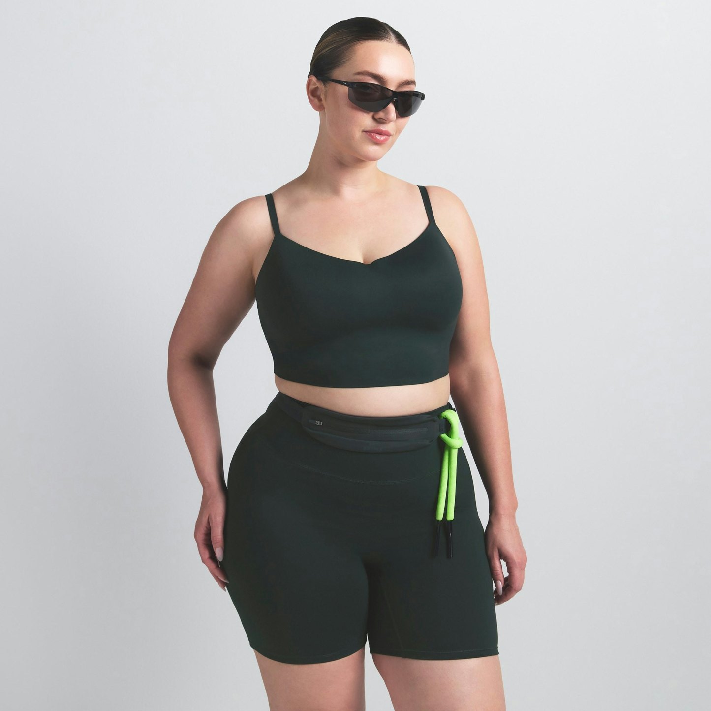 NikeSKIMS MATTE CAMI BRA TOP - DARK TEAL - image 26