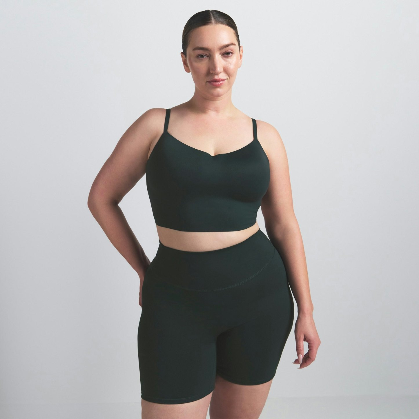 NikeSKIMS MATTE CAMI BRA TOP - DARK TEAL - image 24