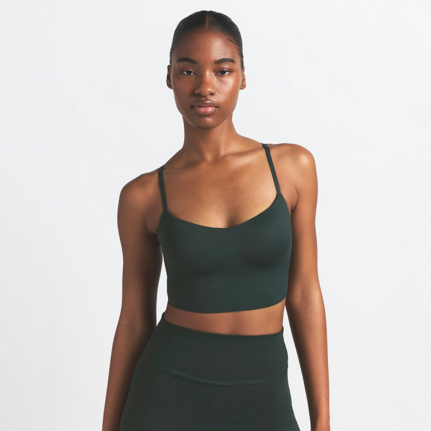 NikeSKIMS MATTE CAMI BRA TOP - DARK TEAL - image 21