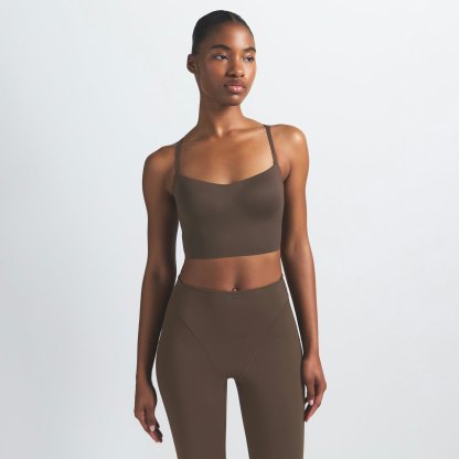 NikeSKIMS MATTE CAMI BRA TOP - DARK SEPIA - image 14