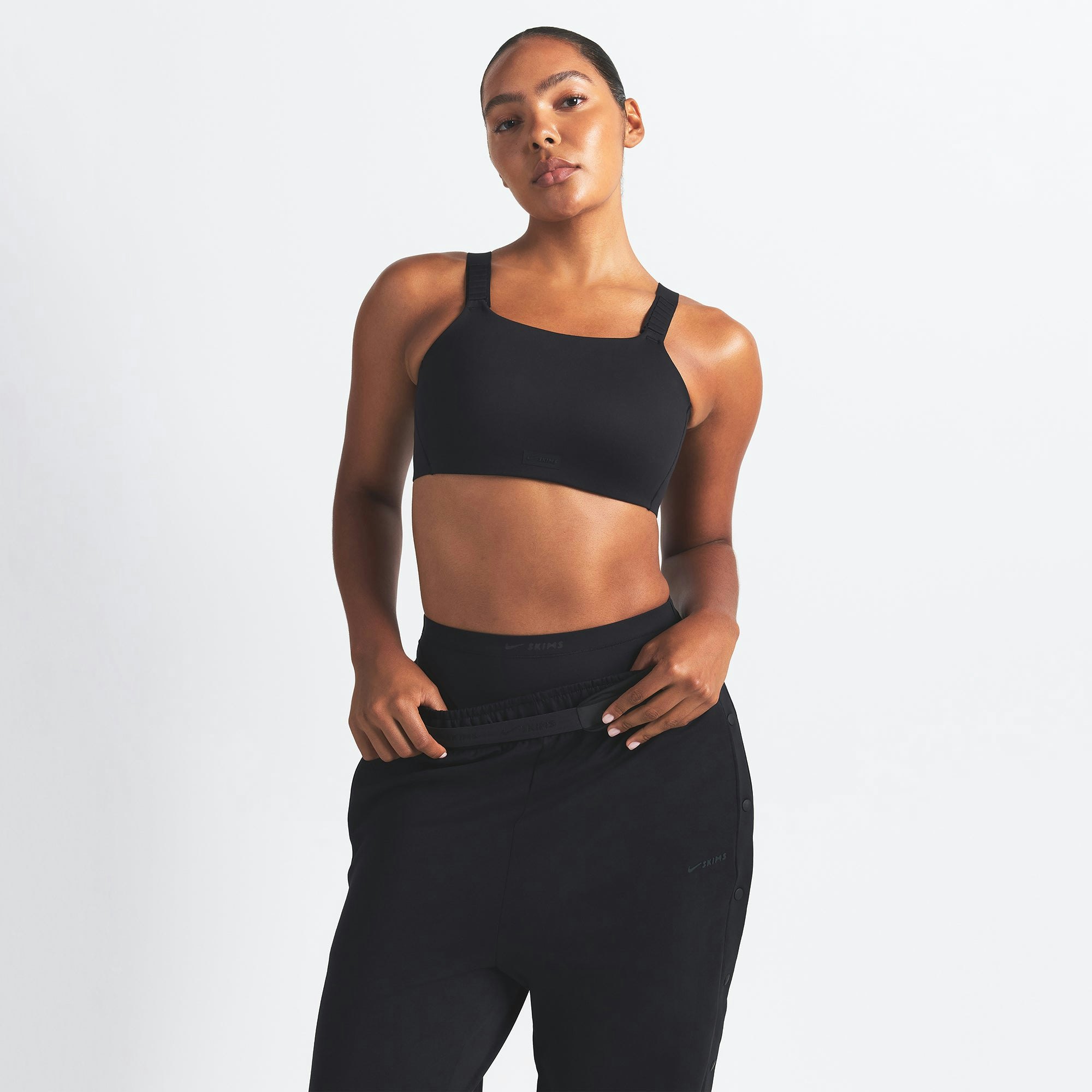 NikeSKIMS MATTE WIDE STRAP BRA - OBSIDIAN - image 3