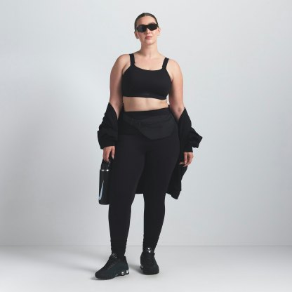 NikeSKIMS MATTE WIDE STRAP BRA - OBSIDIAN - image 7