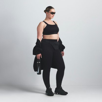 NikeSKIMS MATTE WIDE STRAP BRA - OBSIDIAN - image 9