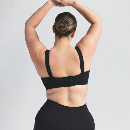 NikeSKIMS MATTE WIDE STRAP BRA - OBSIDIAN - image 8